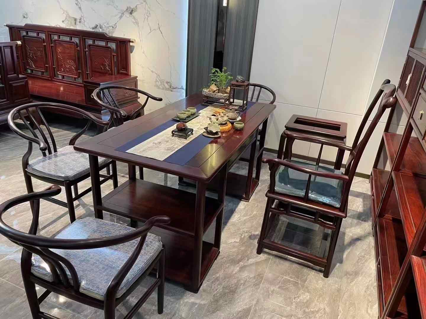 上海紅木茶室家具款式