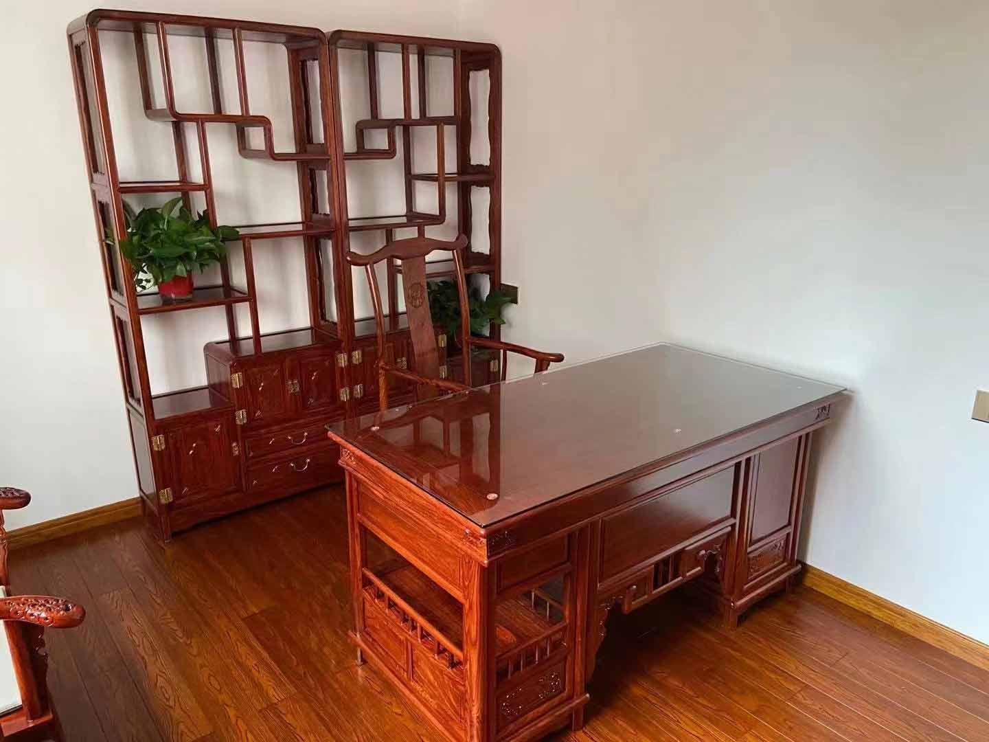 中式紅木書(shū)房家具